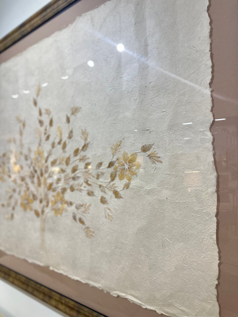 Italian Paper w/ Pressed Flowers Artwork