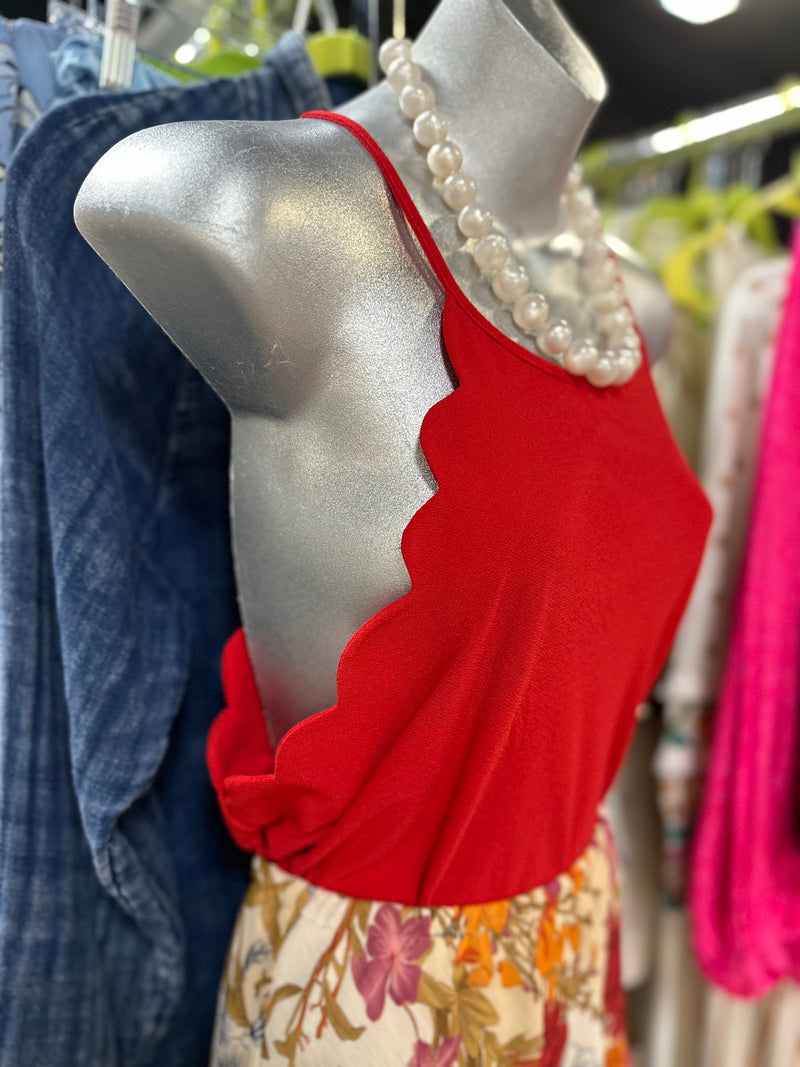 Flower & Feather Size M/S Top