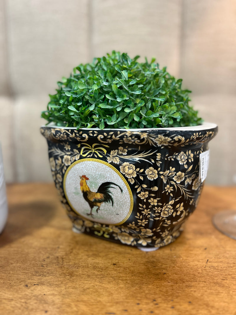 Ceramic Planter/Faux Plant