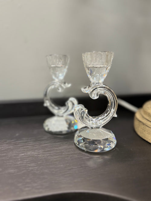 Crystal Candle Taper Holders