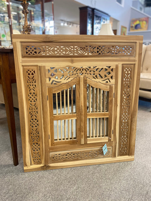 Carved Window Mirror