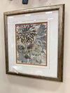 Silver Frame Floral Artwork