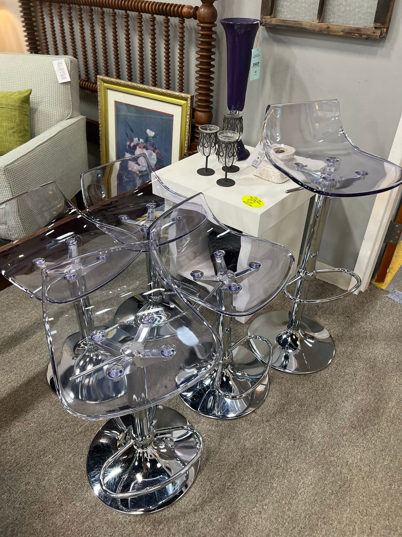 Adjustable Acrylic Stools