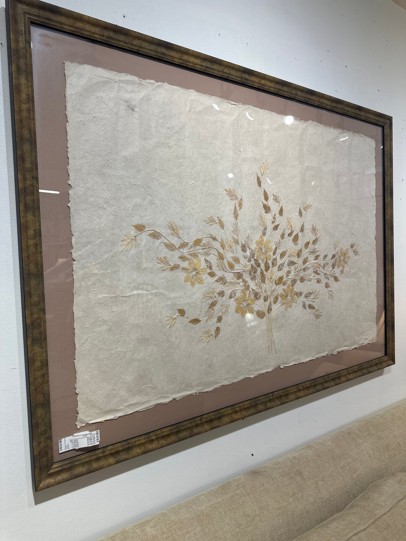 Italian Paper w/ Pressed Flowers Artwork