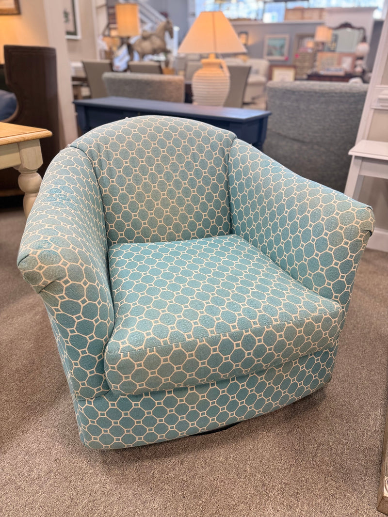 Swivel Barrel Chair