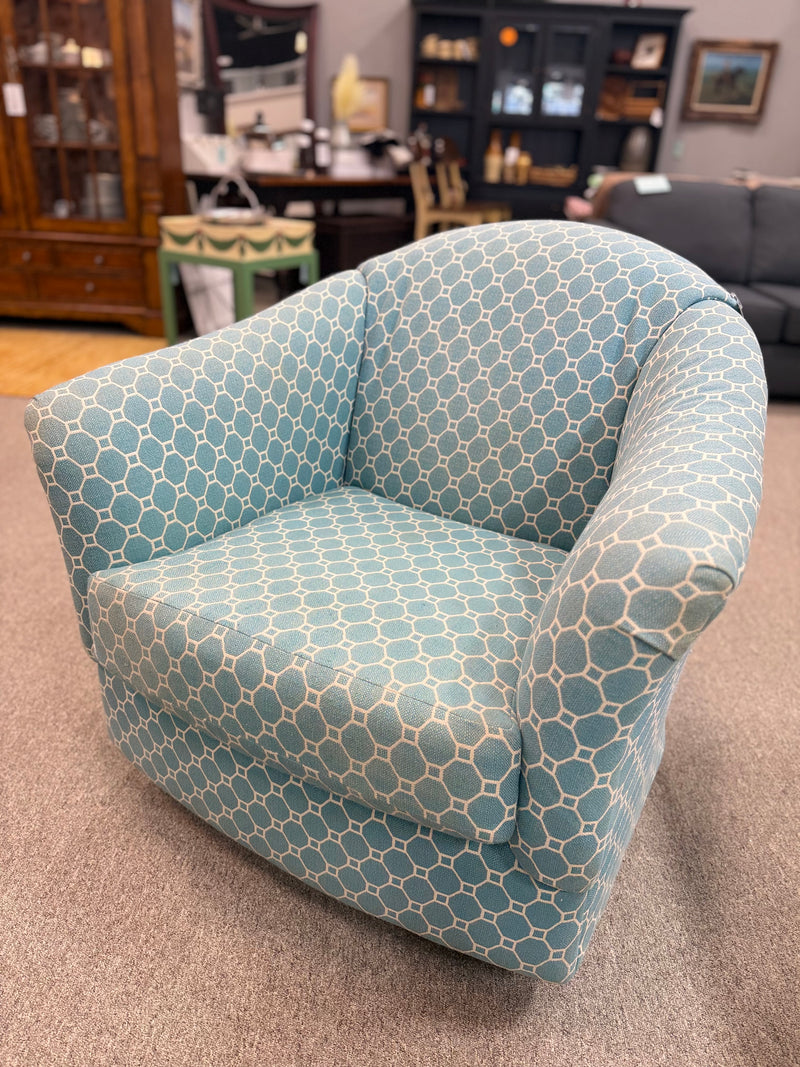 Swivel Barrel Chair