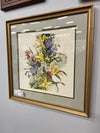 Framed Floral Needlepoint