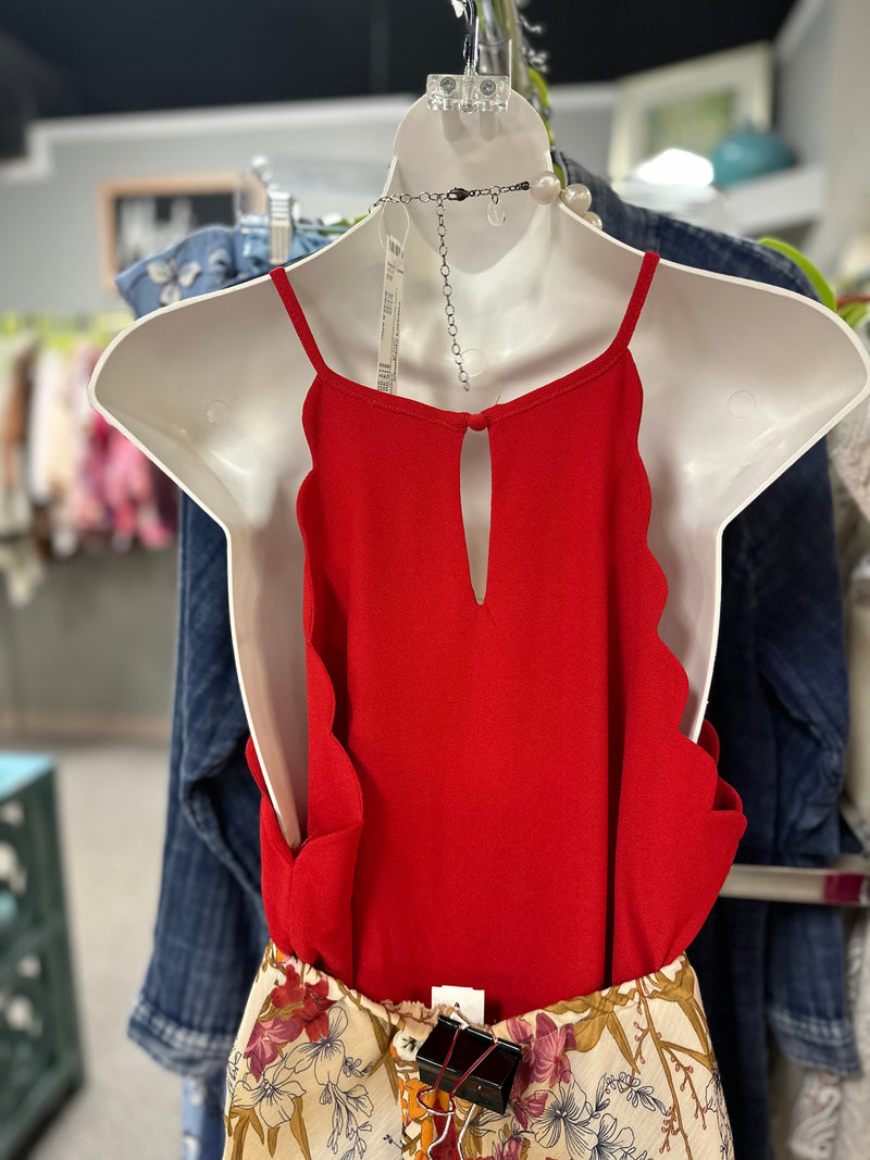 Flower & Feather Size M/S Top