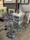 Adjustable Acrylic Stools