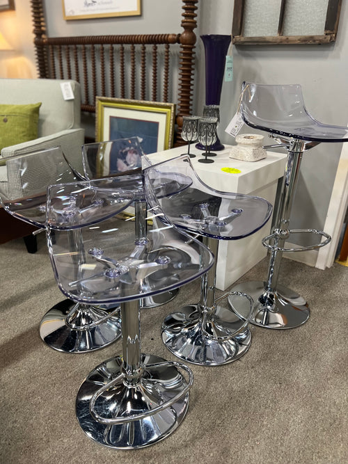 Adjustable Acrylic Stools