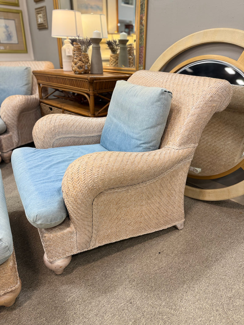 Henry Link Chair & Ottoman
