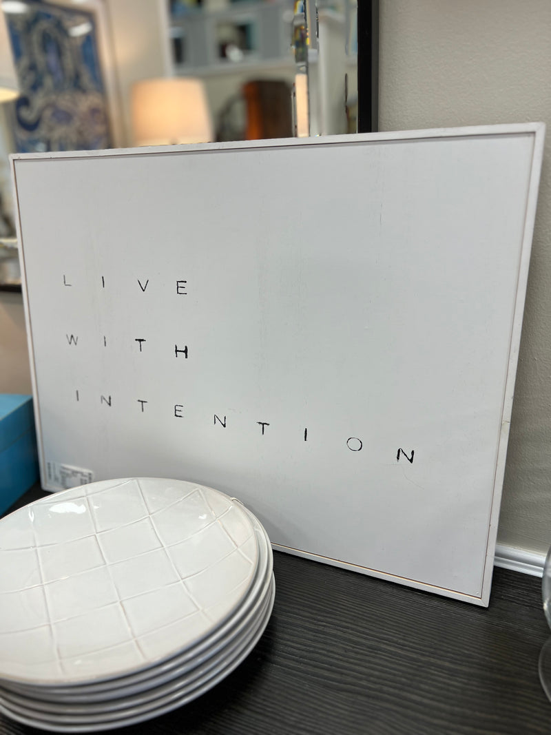 "Live With Intention" Artwork