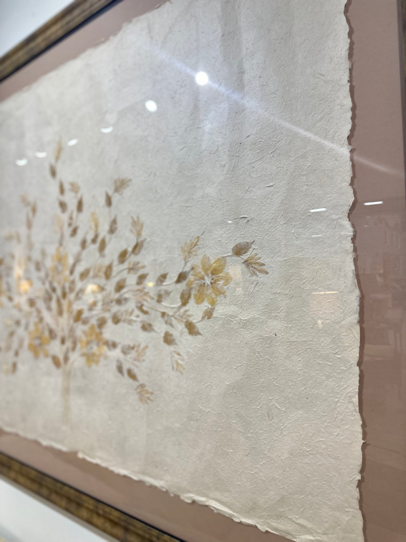 Italian Paper w/ Pressed Flowers Artwork