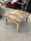 Arhaus Cow Hide Ottoman