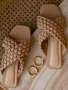 New Braided Sandals - Nude